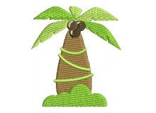 Stickdatei - Dschungeltiere Palme